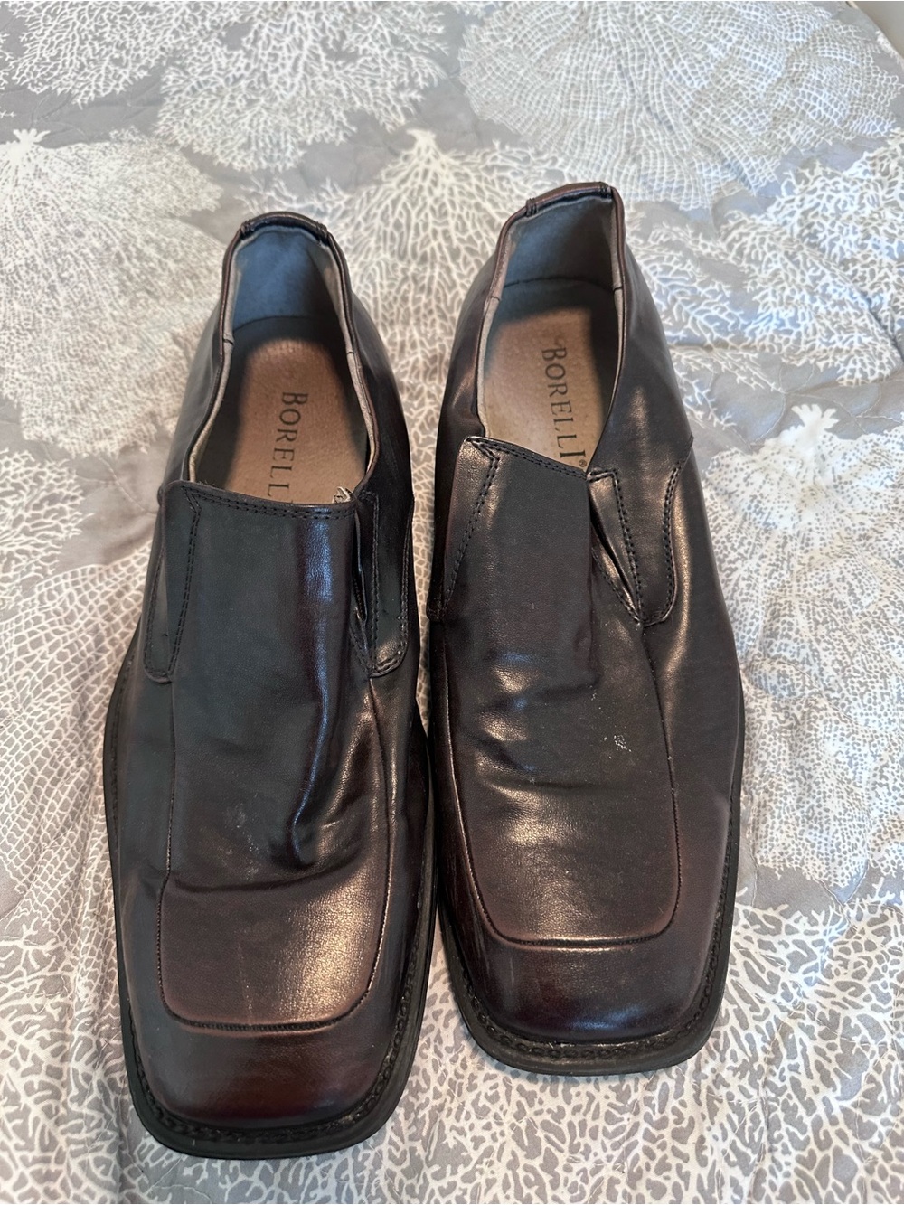 Men's Brown Leather Slip-On Loafers